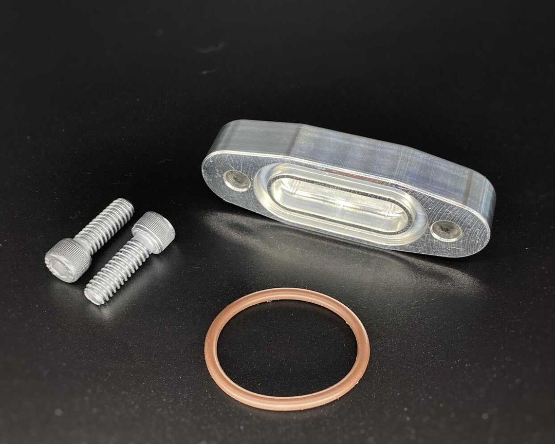 LS oil cooler block off plate sharpe performance